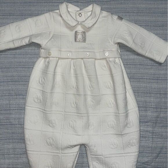 Little Me Winter Bear Footie Onesie 9M - Picture 7 of 12